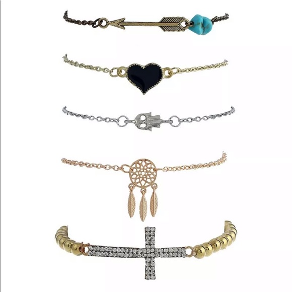 ✨ 5 piece Positive Bracelet Set 😍✨ - Picture 2 of 8
